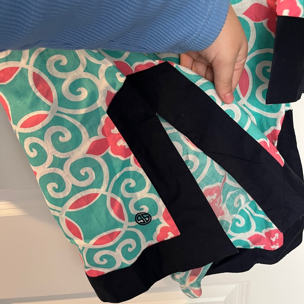 NWT Blue, Pink, and White Simply Southern 3/4 Sleeve Tunic Blouse Size: M - Picture 4 of 4